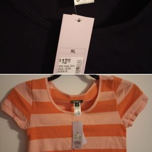 SALE 💥 Wild Fable Crop Top BUNDLE Striped and Solid 2 tops XL